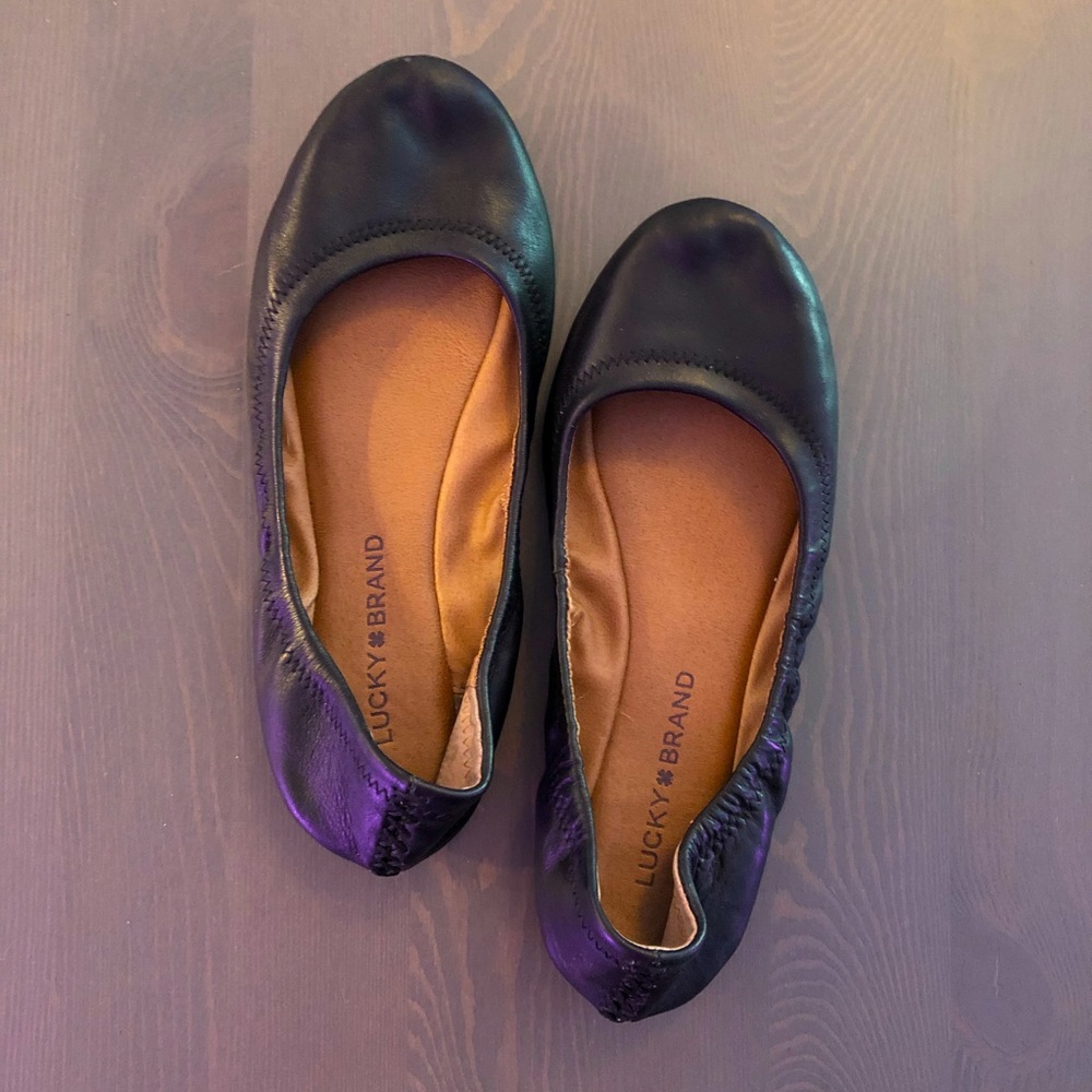Lucky Brand Leather Ballet Flats